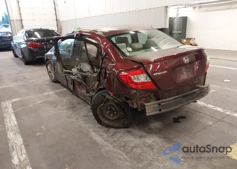 2012 Honda Civic Lx z USA, uszkodzony, nr VIN 19XFB2F59CE356266